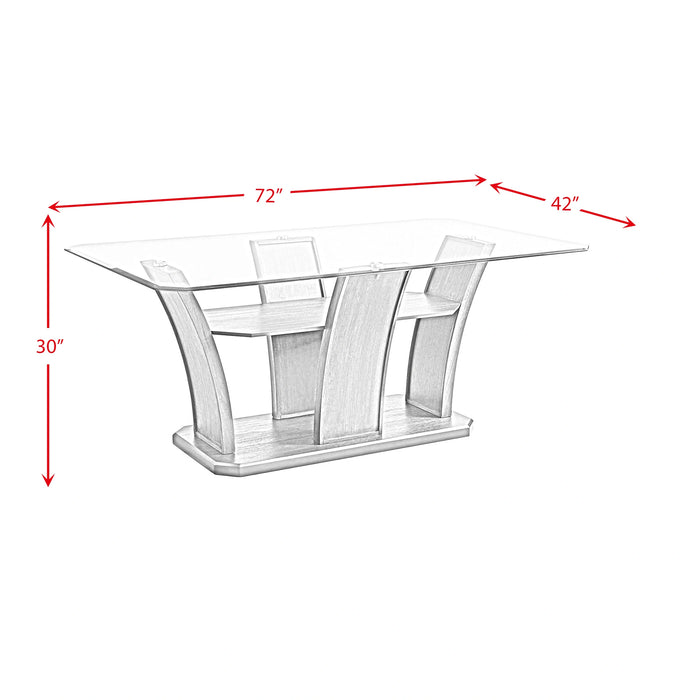 Dapper Rectangular Dining 5PC Set-Table and Four Chair