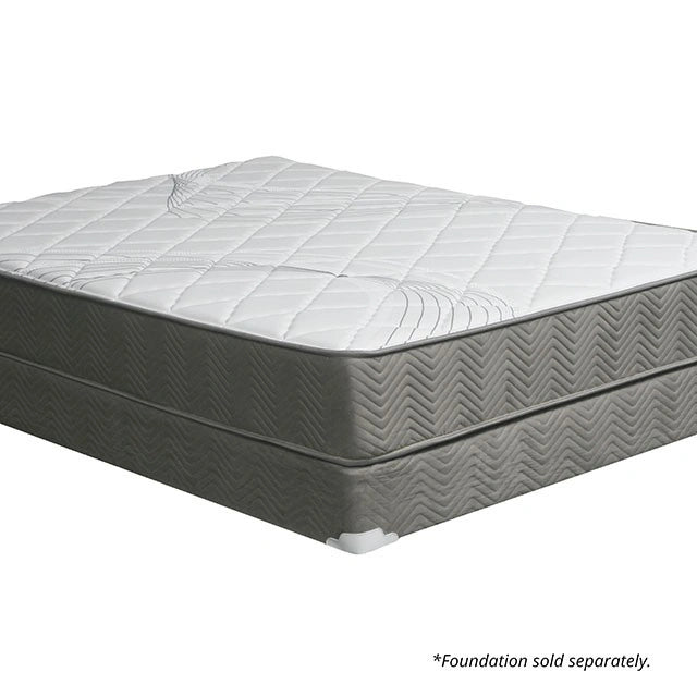 EDREA White/Gray 10" Tight Top Pocket Coil, Full
