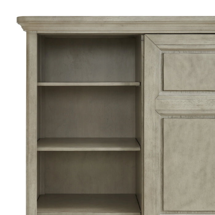 Whit-Ash Panel Bedroom Set with Door Chest