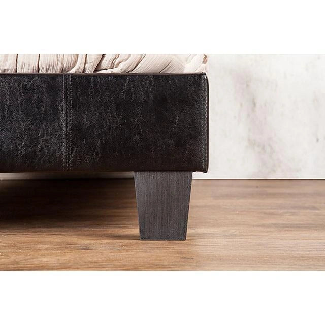 Velen Black Cal.King, E.King, Full, & Twin Bed Black & White
