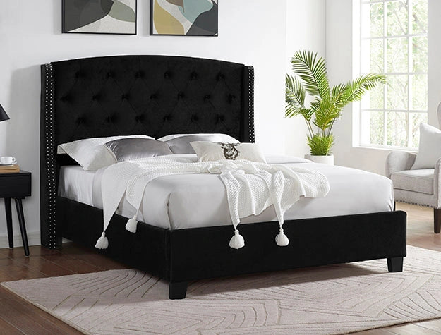 EVA King Bed Black Velvet image