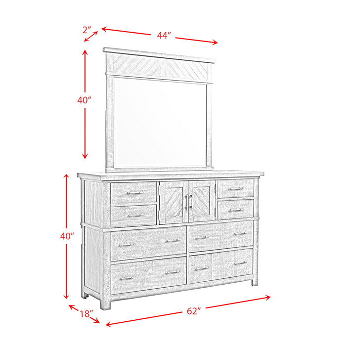 Jax Dresser & Mirror Set in Cherry