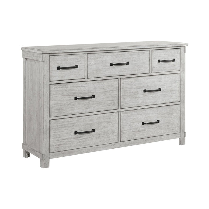 Scott Platform Storage Bedroom Set White Finish