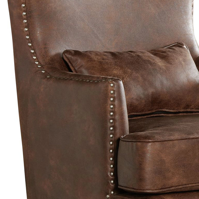 Kori (724) Chair w/Chrome Nails In Sierra Toffee