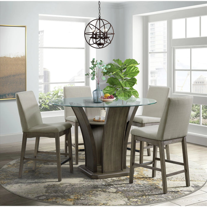 Dapper Counter Side Chair (Grey Finish) (Two Per Carton)