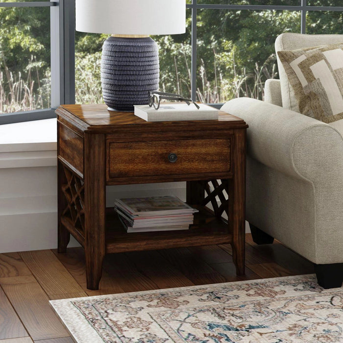Phillipe End Table in Cherry