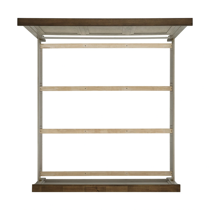 Farmington Panel Bedroom Set in Medium Brown and Washed Stone