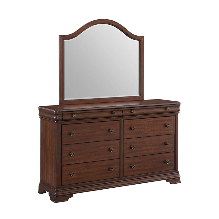 Phillipe Dresser & Mirror Set in Cherry