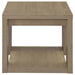 Pavone Open-Shelf Coffee and End Table Set - Latte 3-Piece Set
