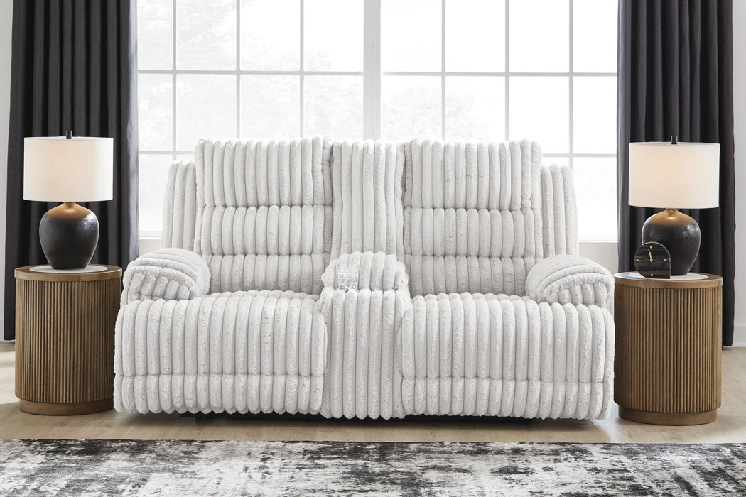Rhines Falls Power Reclining Loveseat with Console