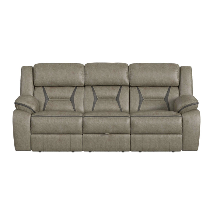 Engage Motion Sofa with DDT, Drawer and PWS in Corral Grey
