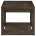 Pavone Open-Shelf Coffee and End Table Set - Dark Rustic Mango 3-Piece Set