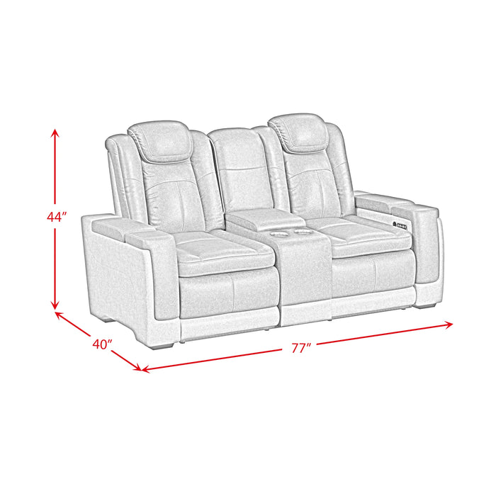 Lantana 3PC Living Room Set in Rocky Grey/Brown-Sofa, Loveseat & Recliner