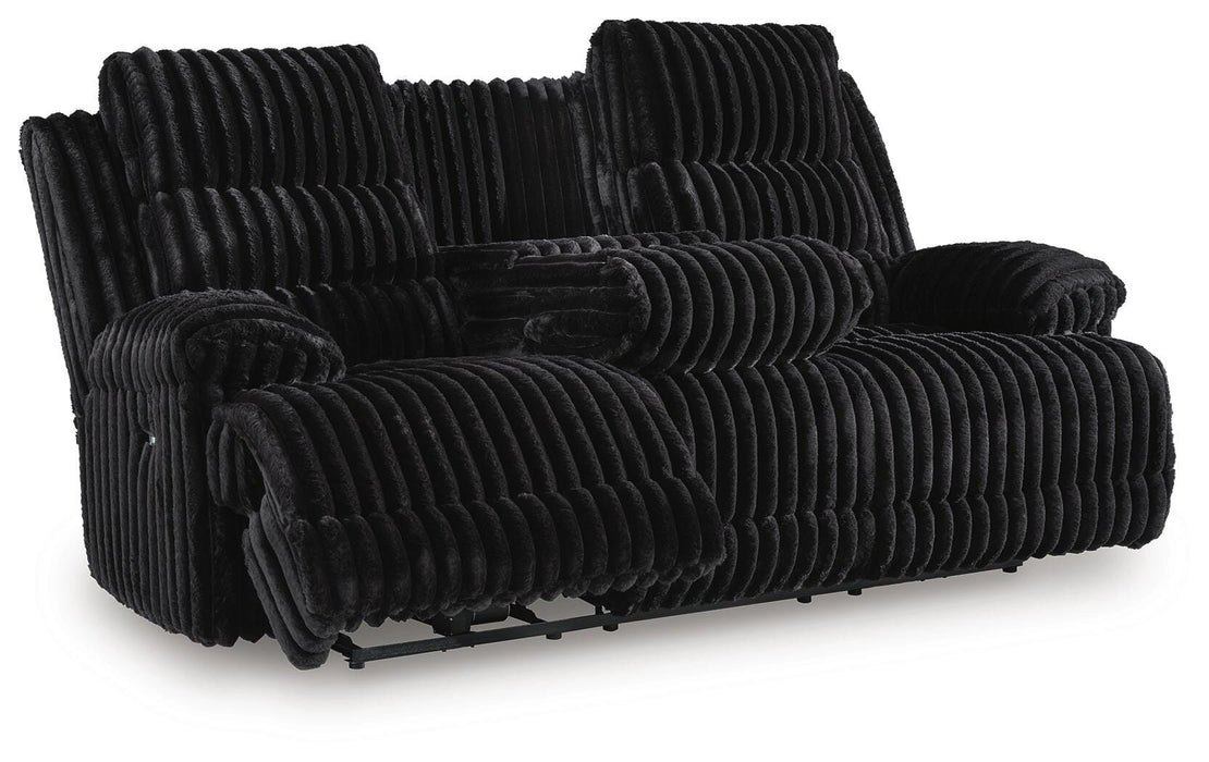 Rhine Falls Power Reclining Sofa with Drop Down Table