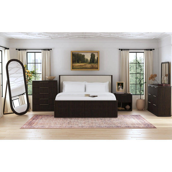 Sylvie 7-Drawer Dresser in Dark Brown