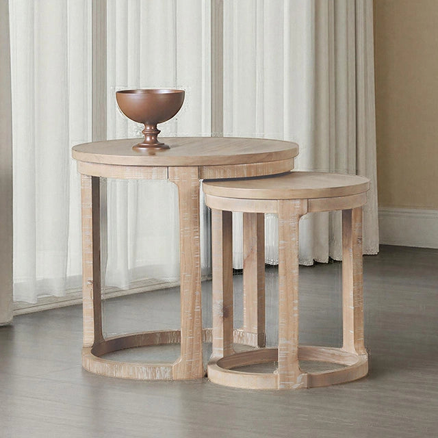 Hickory Nesting End Table