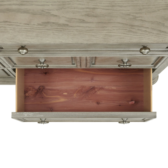 Whit-Ash 5-Drawer Chest in Light Grey