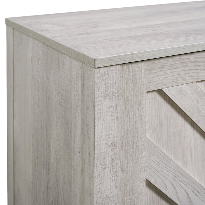 Eleanor 70" TV Stand with Sliding Door in White