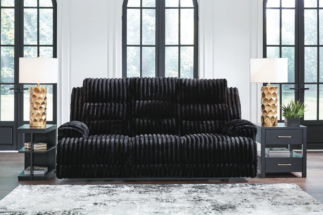 Rhine Falls Power Reclining Sofa with Drop Down Table
