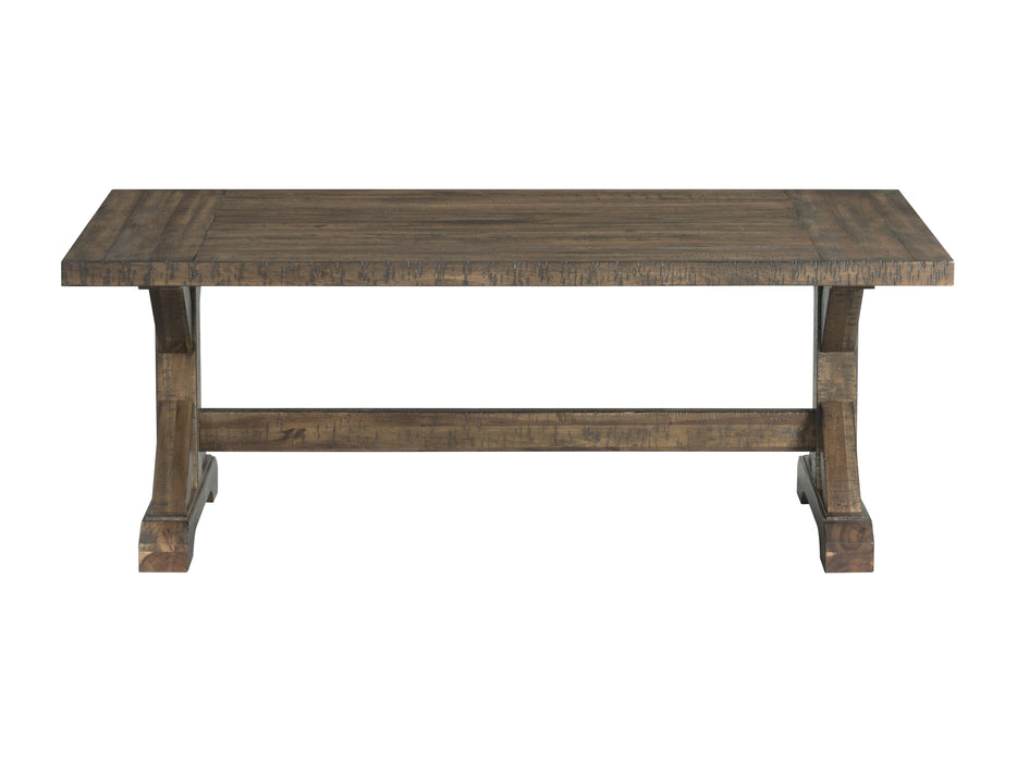 Finn 3PC Accent Trestle Table Set-Coffee Table & Two End Tables