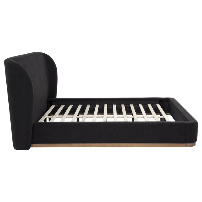 Blaire Upholstered Wingback Platform Bed
