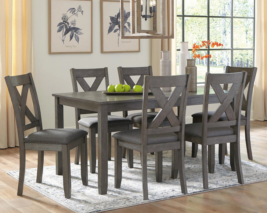 Caitbrook Dining Table and Chairs (Set of 7)