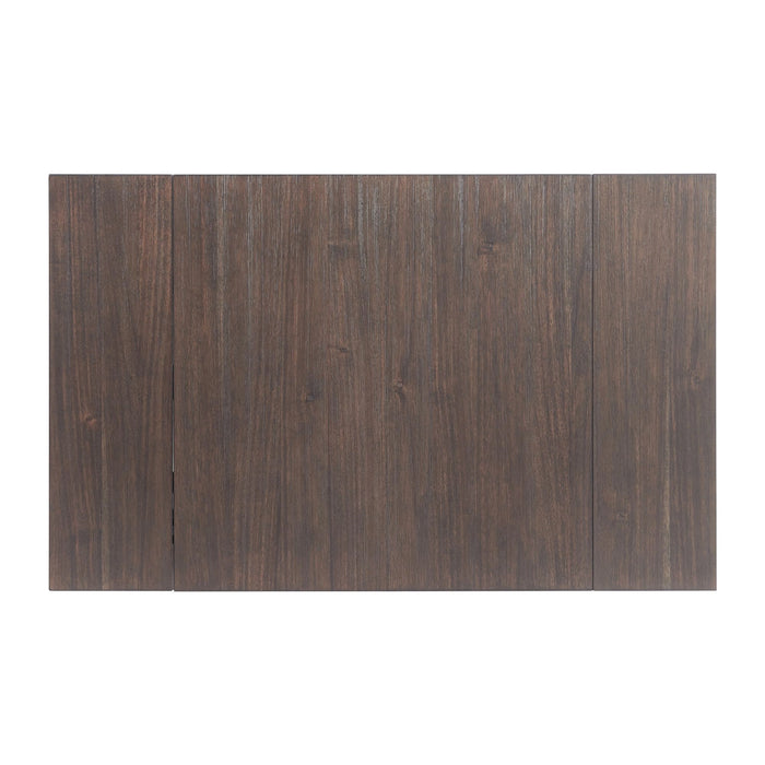 Martin 3 pc Drop Leaf Dining Set (Dark Brown Top - White Base)