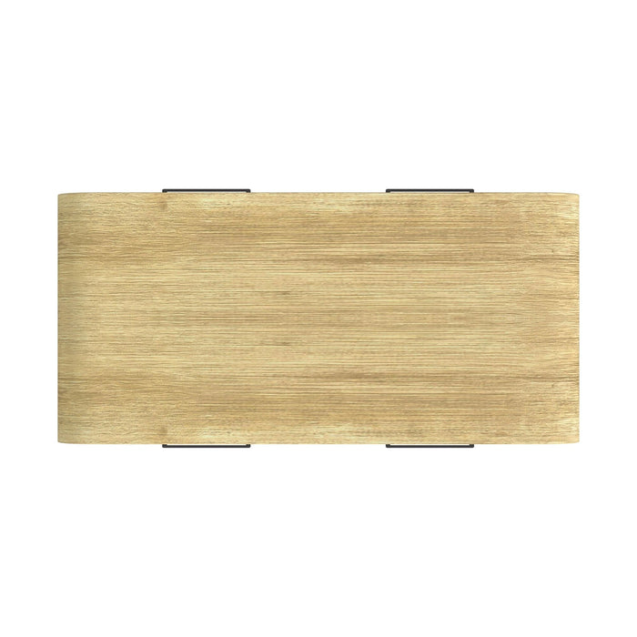 Ridgemont Coffee Table with Casters/Push Through Drawer in Natural