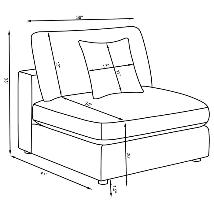 Serene 4 Piece Sectionals