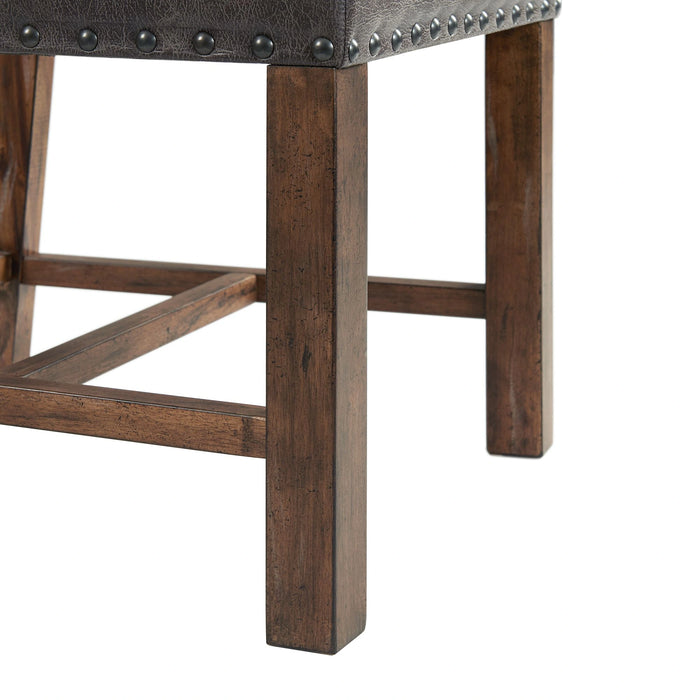 Gramercy 6PC Dining Set-Table, Four Tall Back Chairs and Settee
