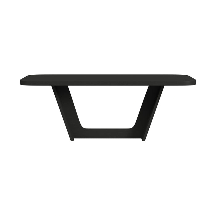 Ridgemont Rectangular Dining Table in Black with Grain