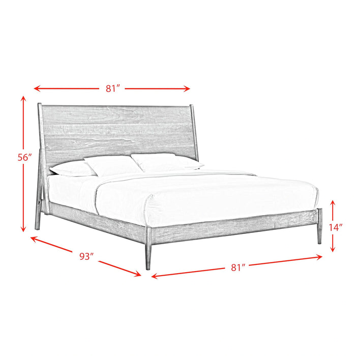 Malibu Panel Bed in Walnut