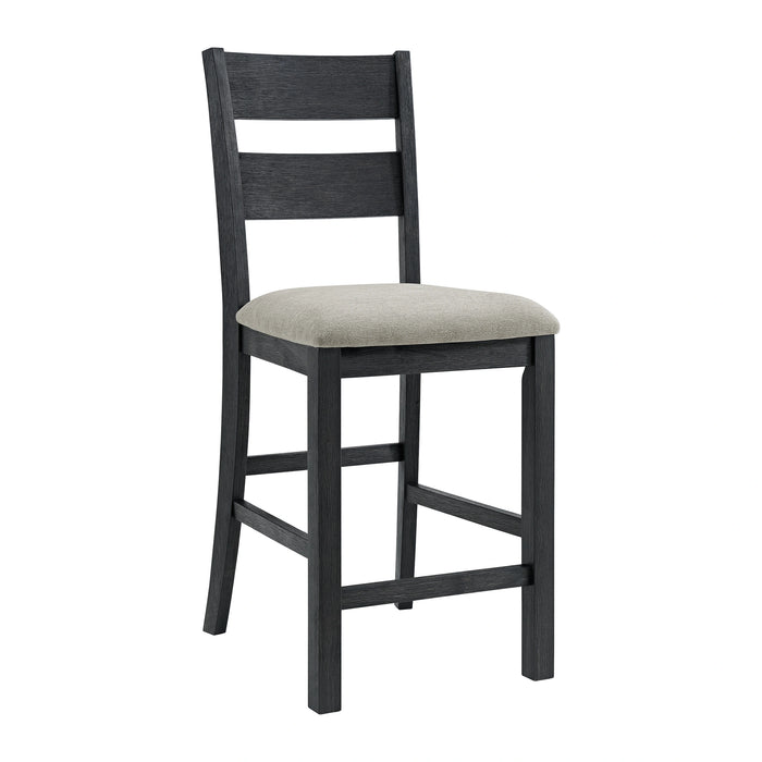 Garcia 5PC Counter Set with Table and 4 Chairs in Black