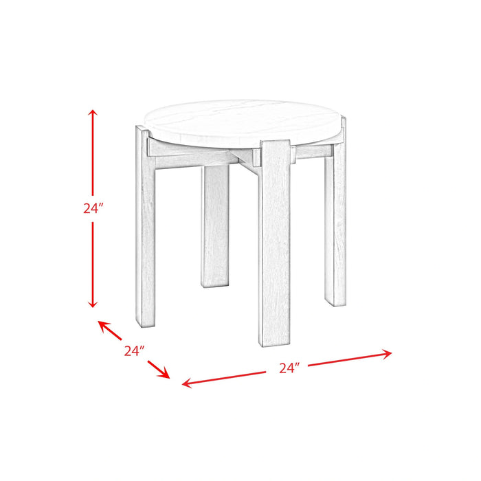Rosamel 2PC Occasional Table Set-Coffee Table & End Table