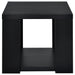 Pavone Open-Shelf Coffee and End Table Set - Black 2-Piece Set