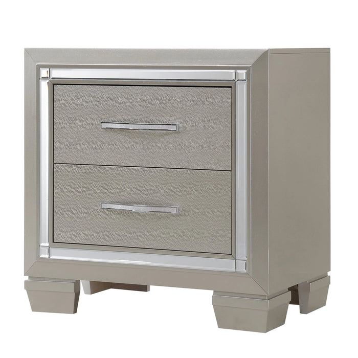 Platinum Platform Storage Bedroom Set
