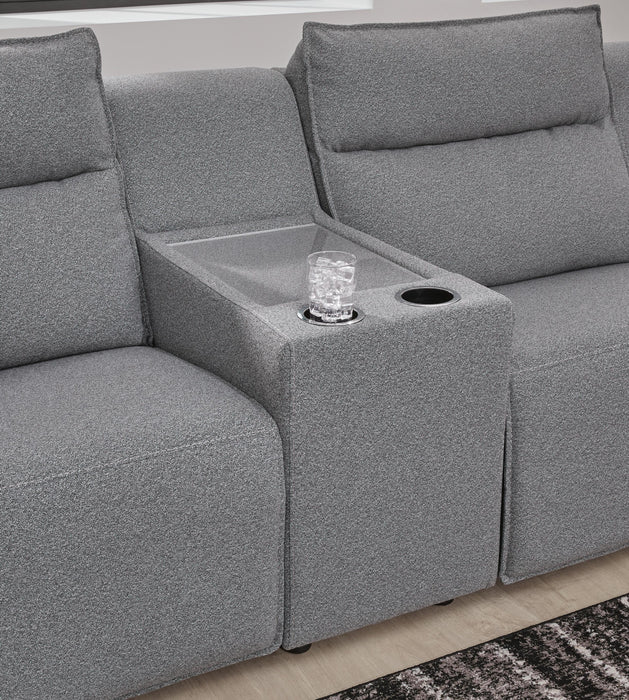 Modmax II Power Reclining Sectional with Chaise and Consoles