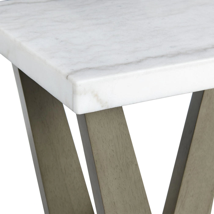 Greta Square End Table in grey