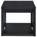 Pavone Open-Shelf Coffee and End Table Set - Black 2-Piece Set