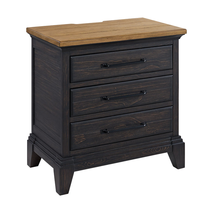 Montrose Storage Bedroom Set in Espresso & Brown