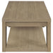 Pavone Open-Shelf Coffee and End Table Set - Latte 2-Piece Set