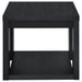 Pavone Open-Shelf Coffee and End Table Set - Black 2-Piece Set