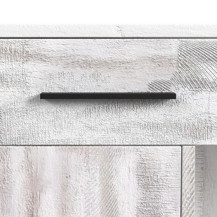 Rogen Rustic Buffet & Hutch with LED in Rustic White