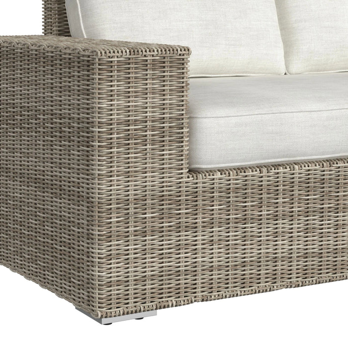 Carmona 6PC Conversion Set in Natural and Olefin Beige with Ottoman