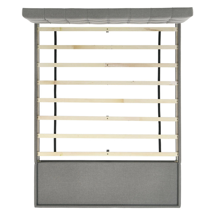 Hacienda Queen Storage Bed W/Tacoma Grey CM 003 (3A Packing)
