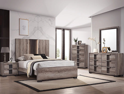 Crown Mark Furniture Rangley Queen Panel Bed in Brown B6830-Q image