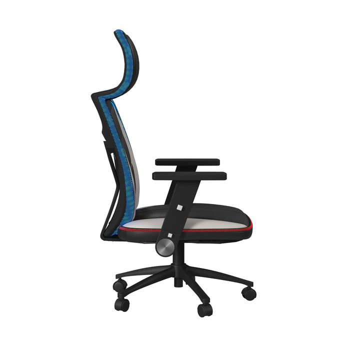 Rollins Gaming Chair with LED and Speaker in Black and Khaki - 3A Packing