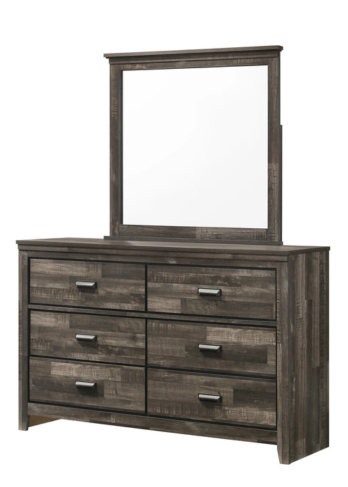 Crown Mark Furniture Carter 6 Drawer Dresser in Brown image