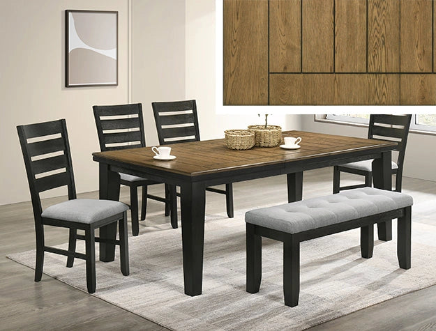 Bardstown Dining Table Wheat Charcoal