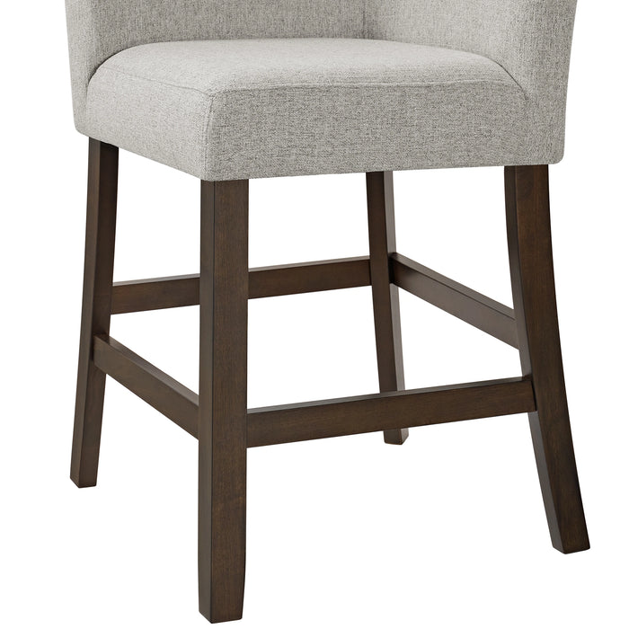 Seneca Counter Height Dining Set in Brown-Table and Four Chairs